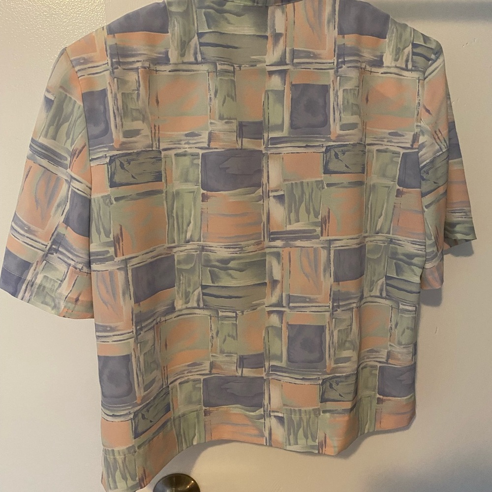 TanJay Multicolor Abstract Button Down Shirt - Picture 4 of 5